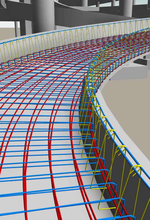 Distribuição alinhada do vergalhão de forma livre no Revit 2019.1