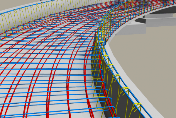 Distribuição alinhada do vergalhão de forma livre no Revit 2019.1